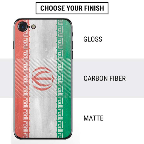 Iran Flag Distressed iPhone SE (2nd & 3rd Gen) Skin